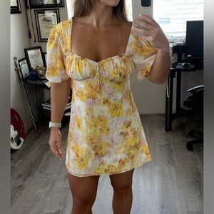 For Love and Lemons Zinna Floral Mini Dress size M
